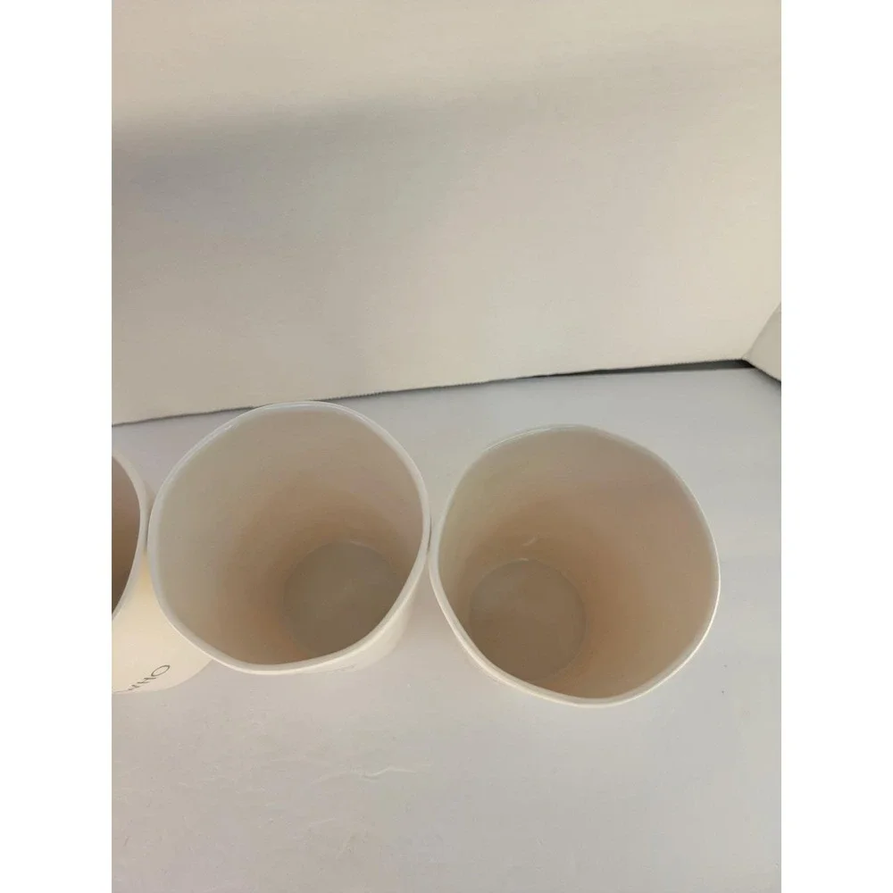 Rae Dunn Halloween Melamine Tumbler Set of 4 Trick or Treat Witchy Scaredy Cat